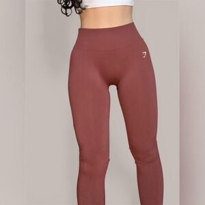 Gymshark Burgundy High-Waisted Leggings GYMSHARK